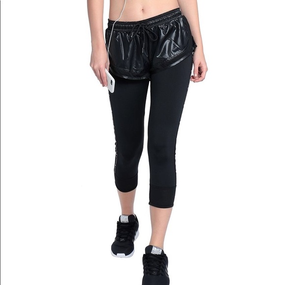 Adidas by Stella McCartney Pants - Stella McCartney for Adidas short over leggings L